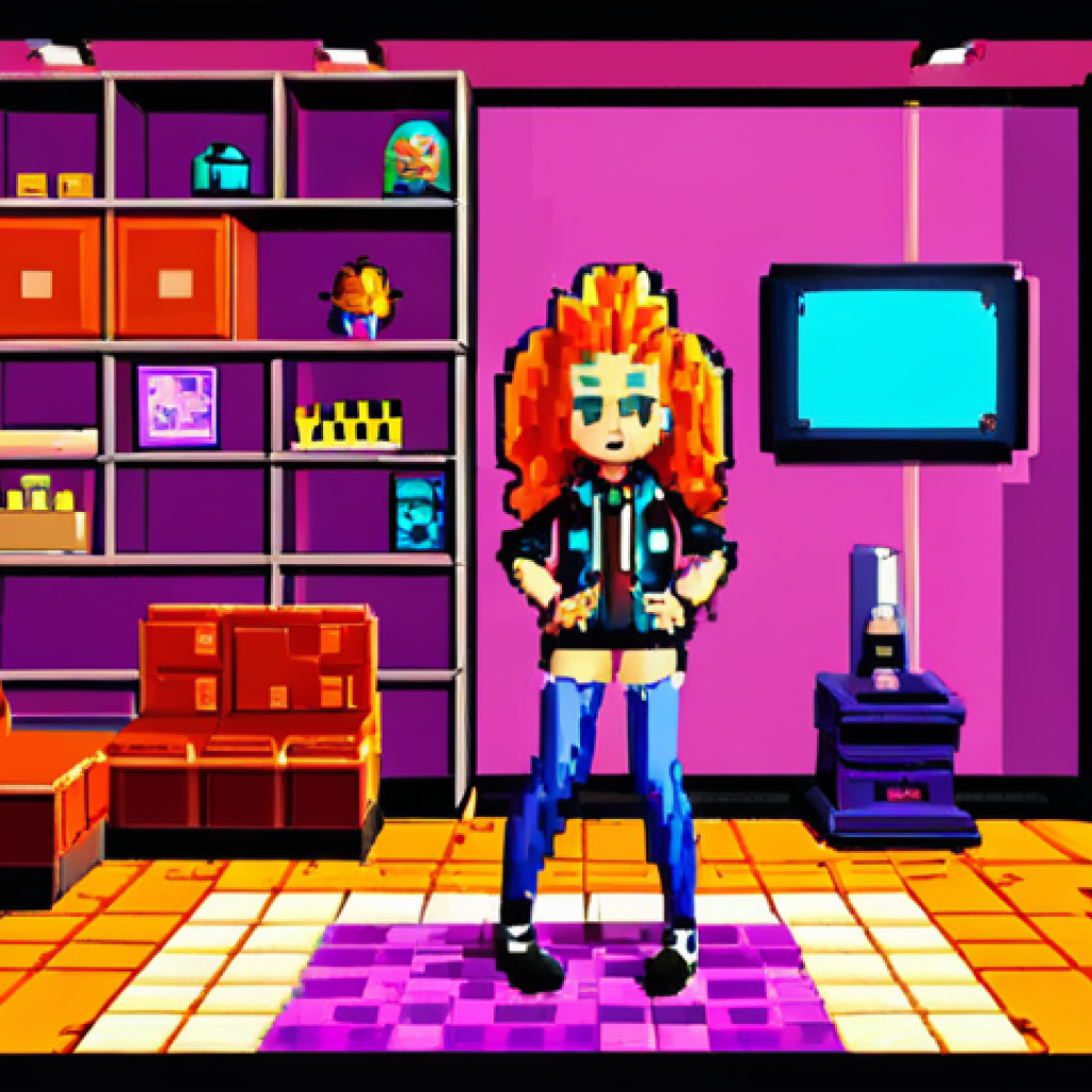 **Prompt:** A vibrant, pixelated scene reminiscent of early 2000s HanGame. Avatars with outrageous hairstyles chat in a colorful, themed room. UI elements from the game are visible. Nostalgic, slightly blurry, like a screenshot from the past.