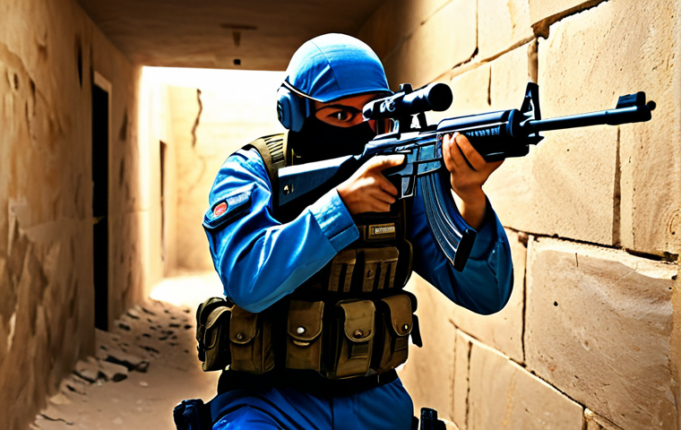 카운터 스트라이크 1 6 명소 - Dust2 Showdown**

"A professional Counter-Strike player, fully clothed in gaming attire, skillfully ...