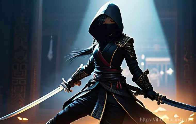 블레이드 앤 소울 직업 선택 팁 - **Prompt 1: The Shadow Dancer Assassin**
    A sleek and agile female Assassin from Blade & Soul, mi...