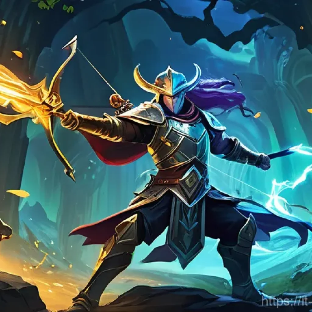 워크래프트3 사용자 맵 인기작 - **Prompt 1: Epic Fantasy MOBA Battle**
    "A vibrant, cinematic fantasy illustration depicting a de...