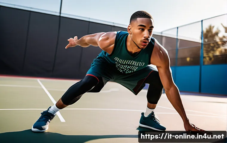 프리스타일 농구 스킬 - A dynamic basketball freestyle performer in a modern urban basketball court, wearing breathable athl...