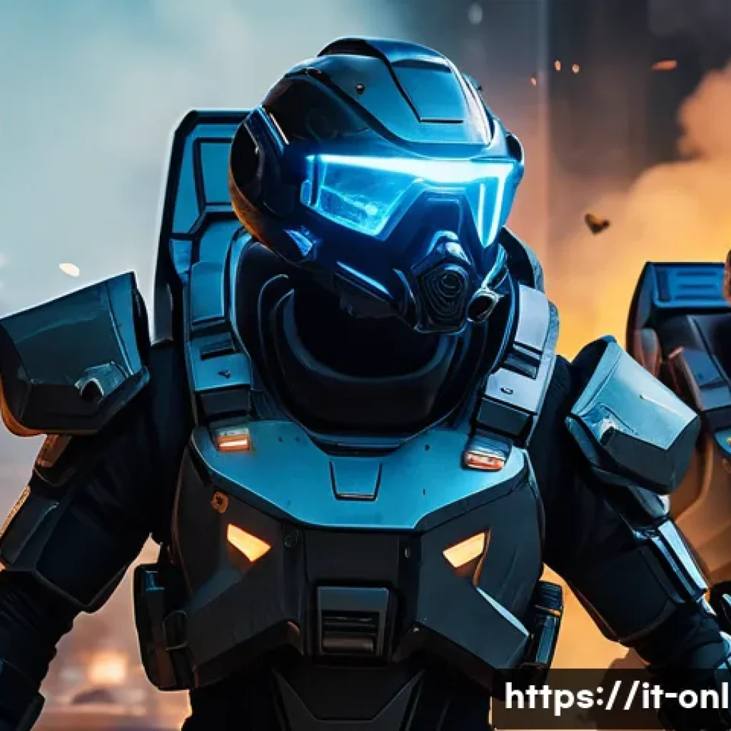 에이펙스 레전드 팀 조합 - A dynamic team composition scene featuring three characters inspired by Apex Legends roles: an agile...