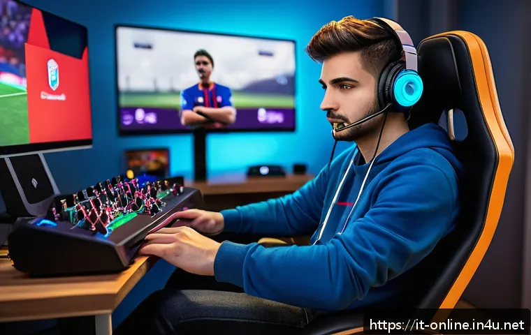 게임 스트리밍 플랫폼 비교 - A vibrant digital art scene depicting a popular game streaming setup in Italy, featuring a young mal...