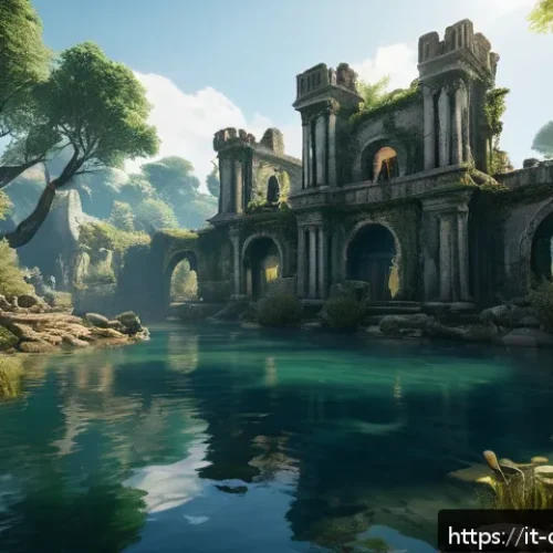 Home 17 네오플 신작 게임 정보 - A breathtaking ultra-realistic fantasy game environment featuring dynamic ray tracing lighting effec...